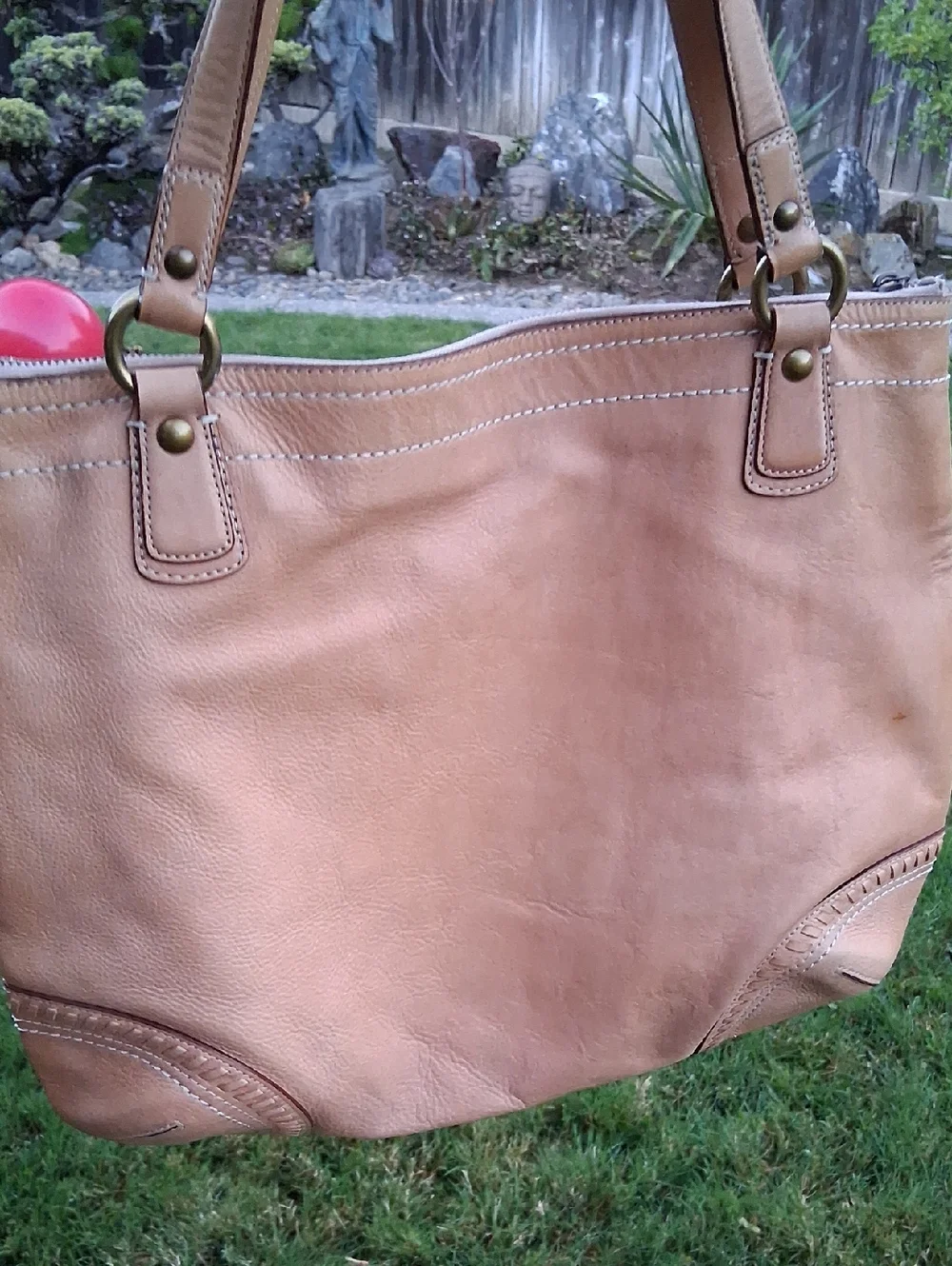 Coach Poppy Whipstitch Natural Leather Hobo Tote October 2011 - Picture 6 of 15